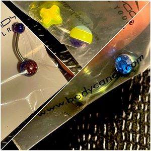 BODYCANDY Lot of 3  Belly Rings